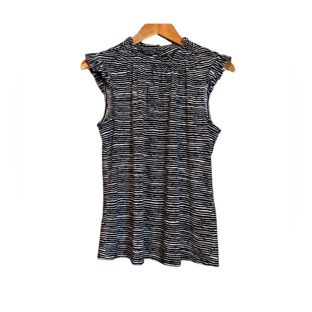 NWT! Adrianna Papell navy and white tank top